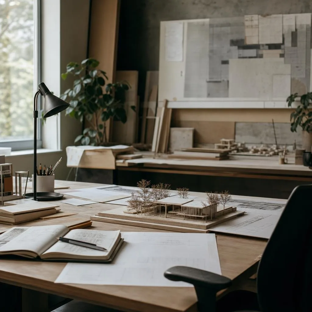 Architecture studio workspace